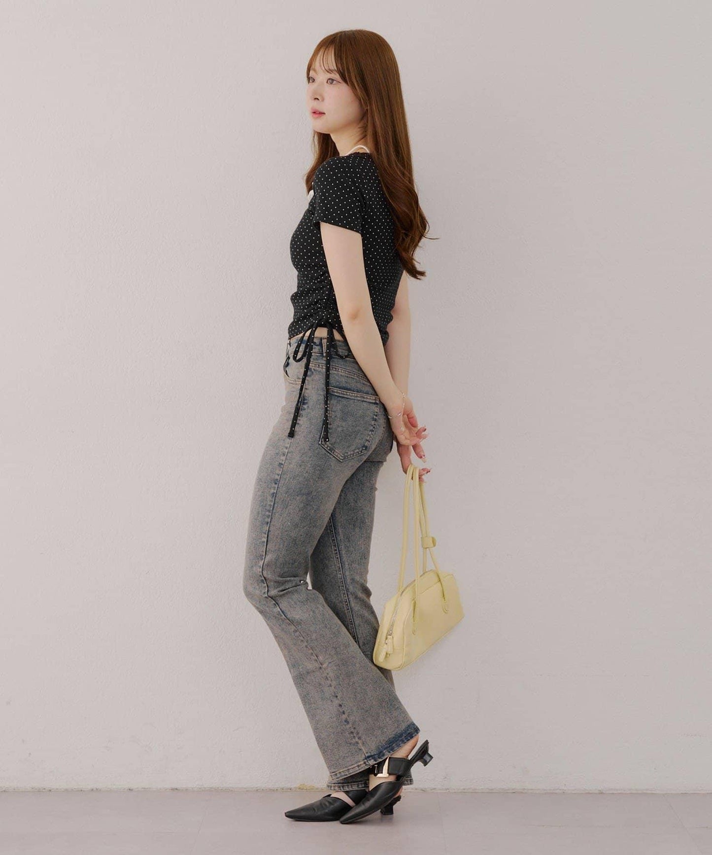 【有多種尺碼】牛仔喇叭褲