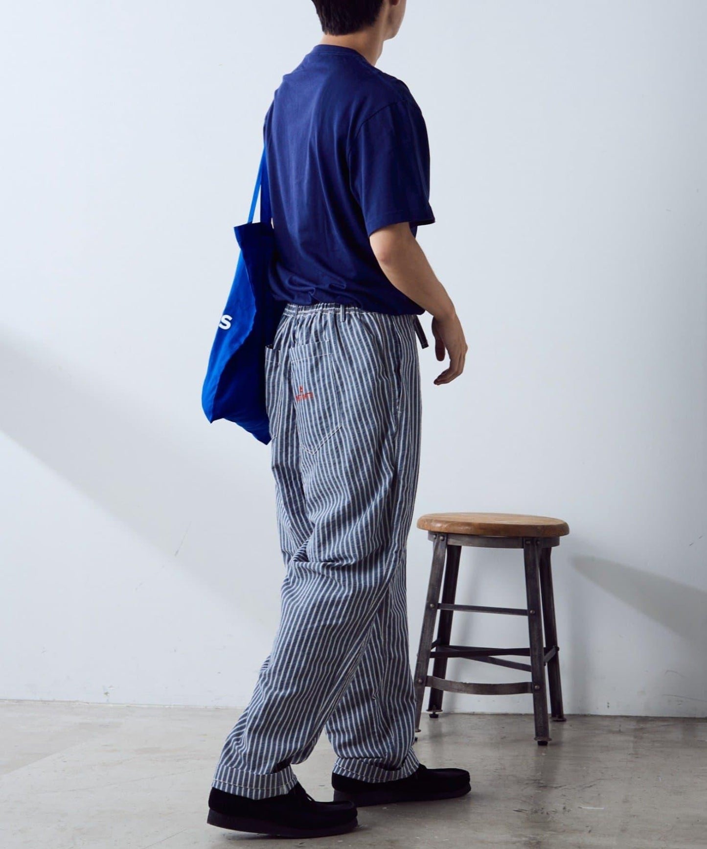 【PATTIPATTI】褶皺寬鬆工裝褲