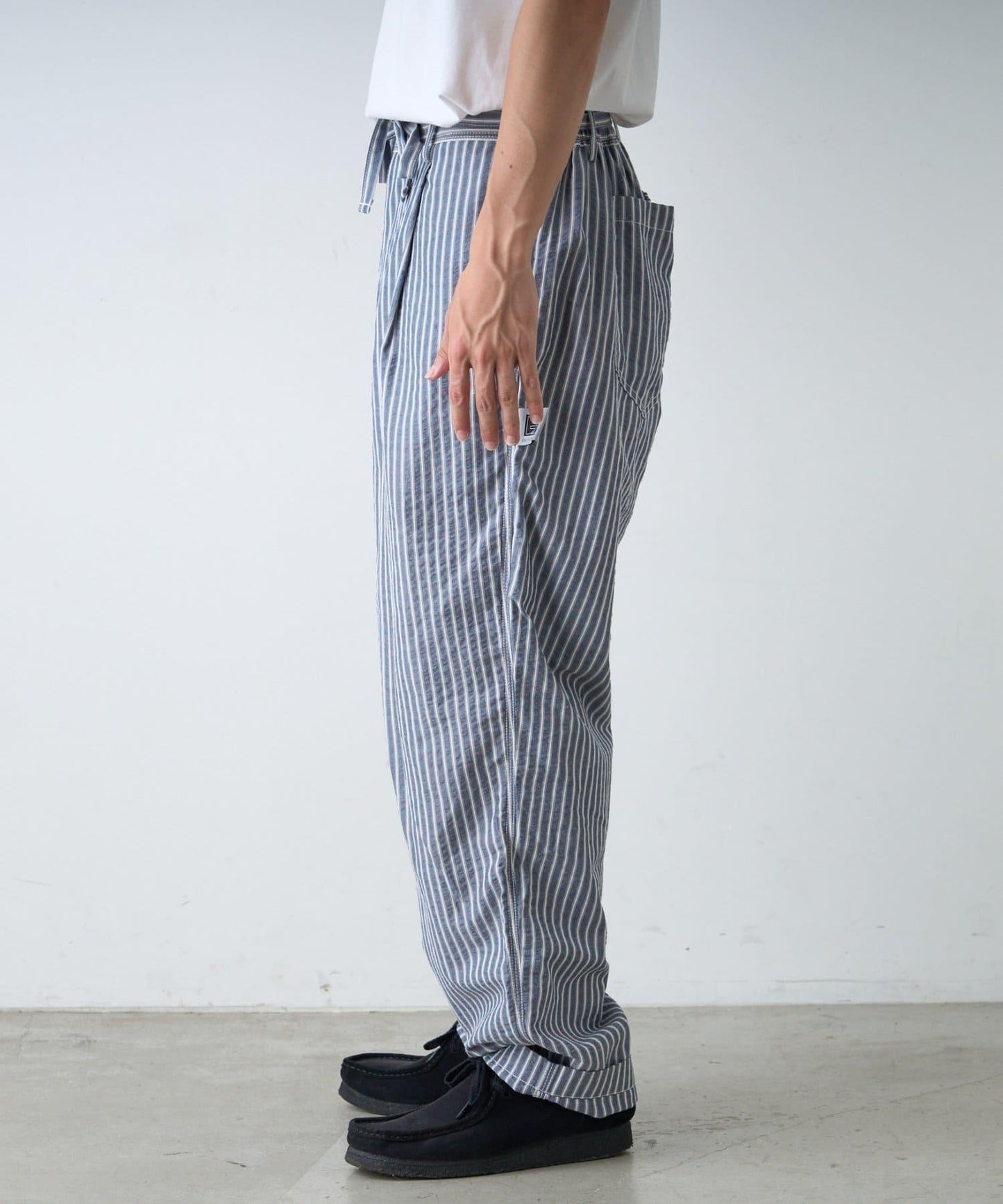 【PATTIPATTI】褶皺寬鬆工裝褲