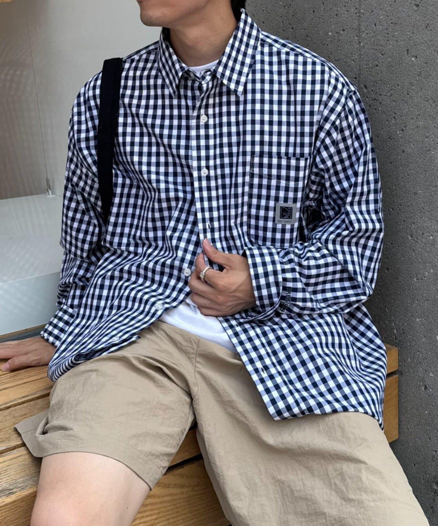 【PATTIPATTI】男女同款寬鬆襯衫