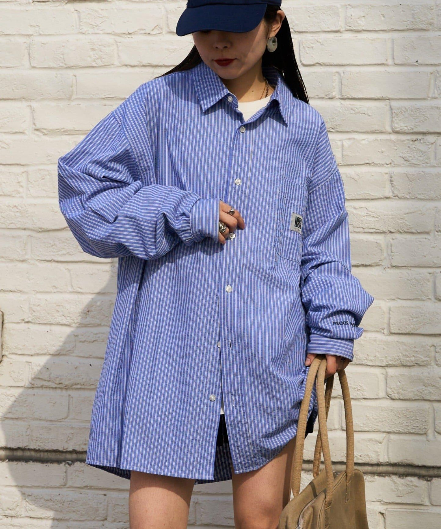 【PATTIPATTI】男女同款寬鬆襯衫