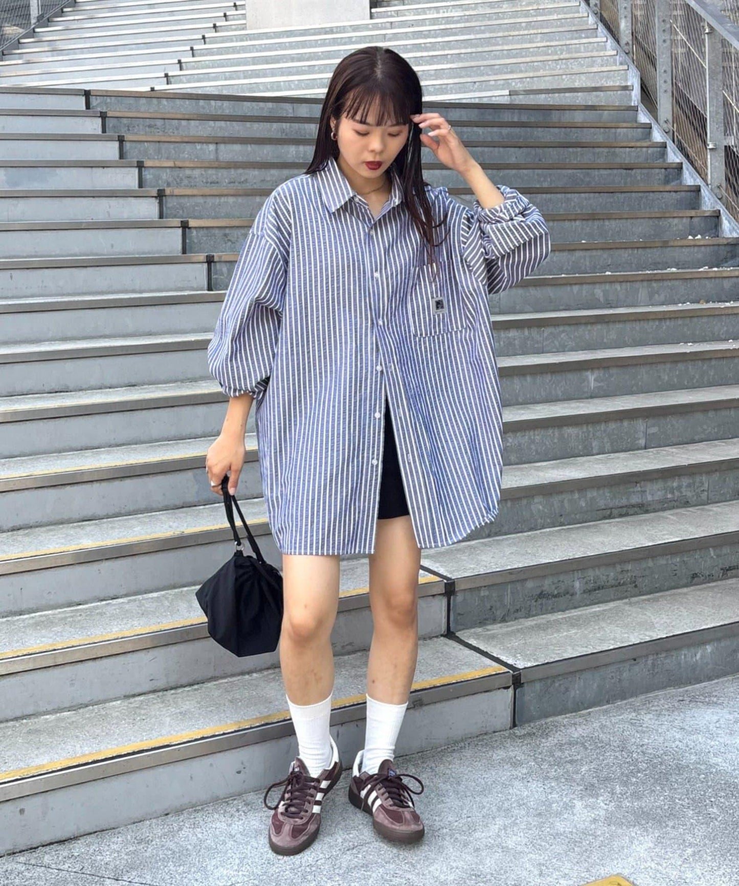 【PATTIPATTI】男女同款寬鬆襯衫