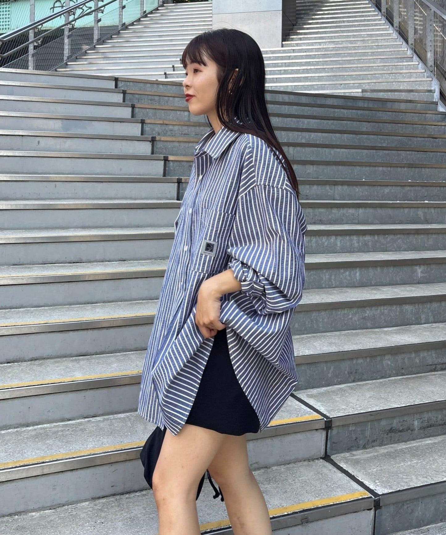 【PATTIPATTI】男女同款寬鬆襯衫