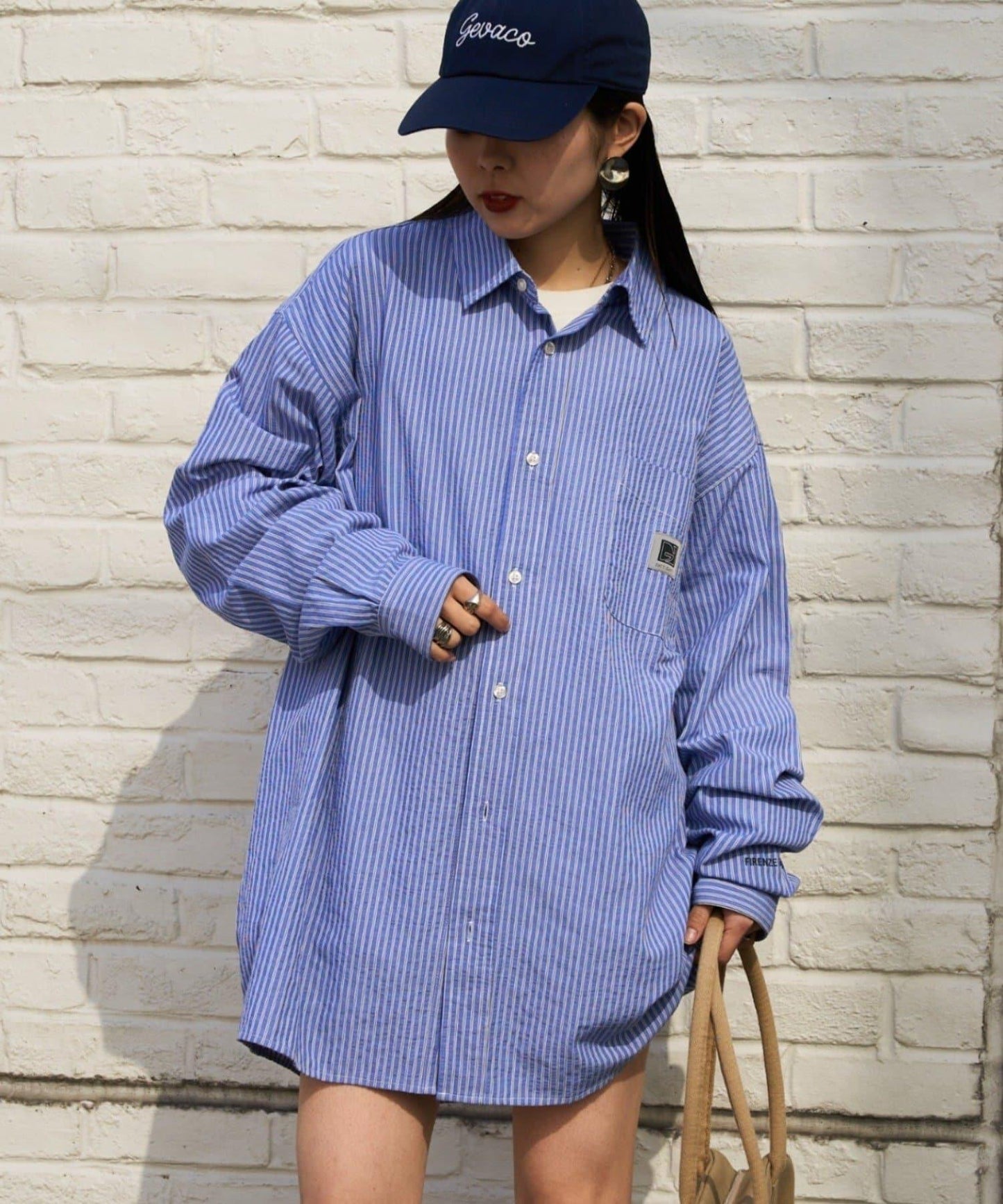 【PATTIPATTI】男女同款寬鬆襯衫