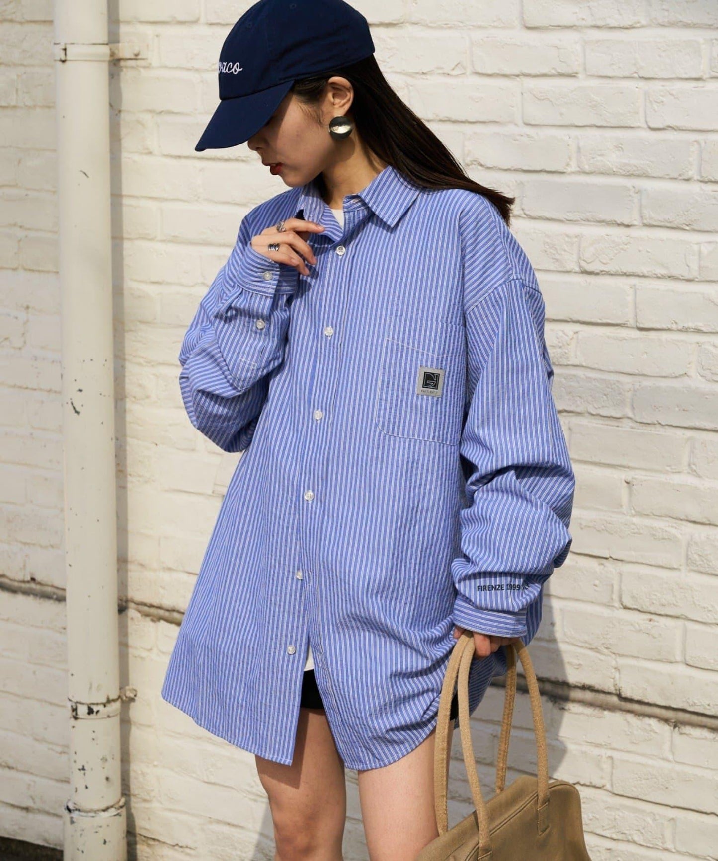 【PATTIPATTI】男女同款寬鬆襯衫