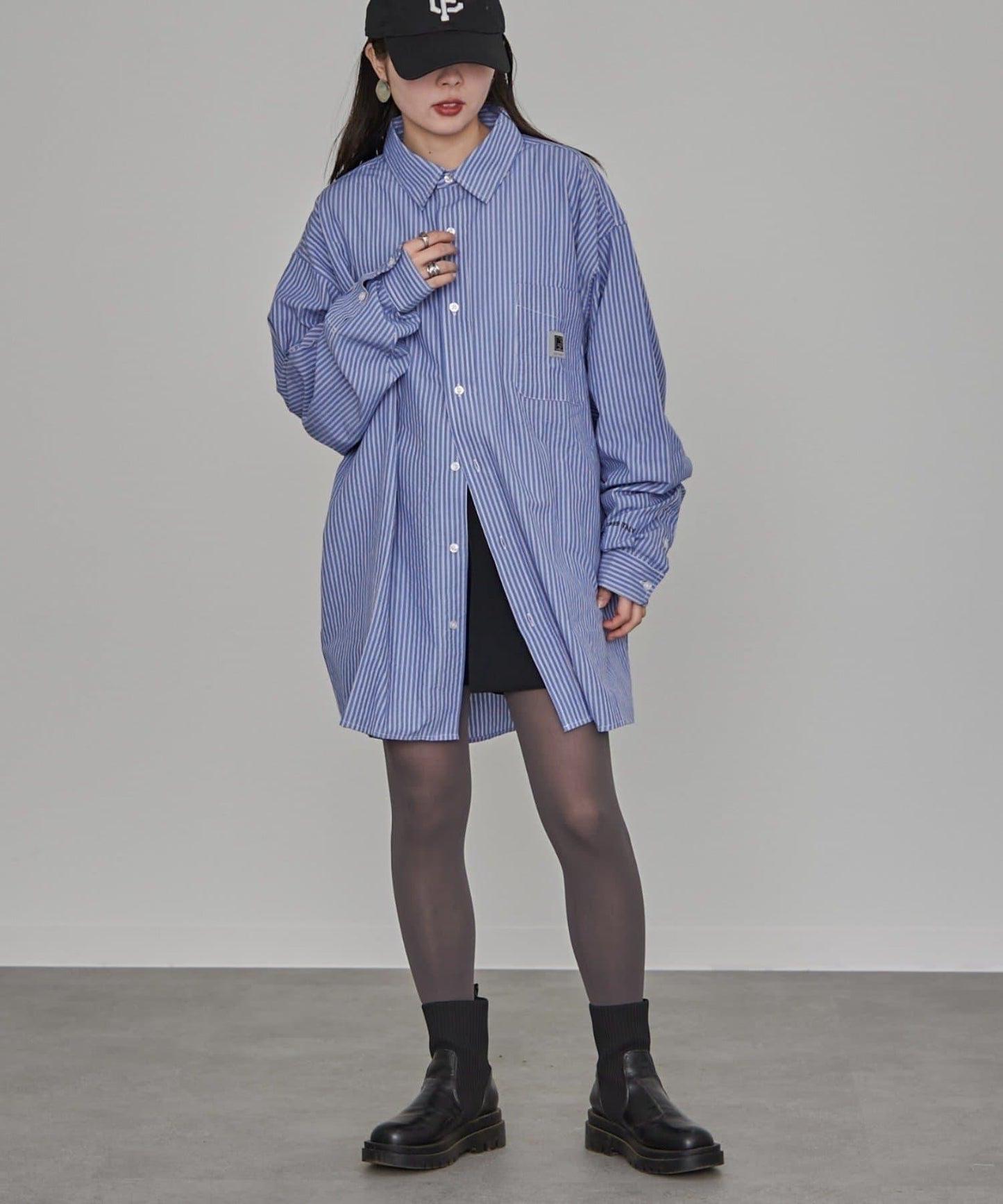 【PATTIPATTI】男女同款寬鬆襯衫