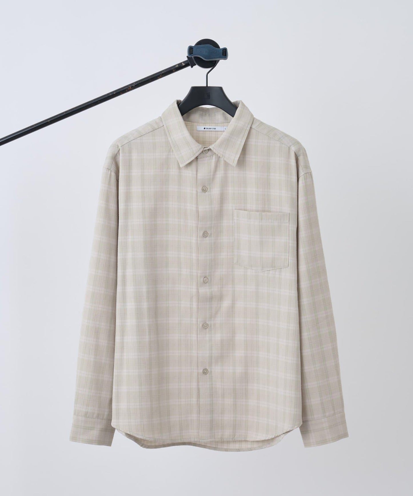 【AW】格紋提花長袖襯衫