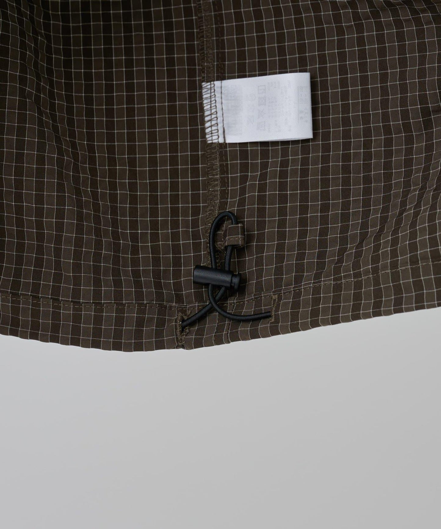 【AW】抽繩連帽格子襯衫