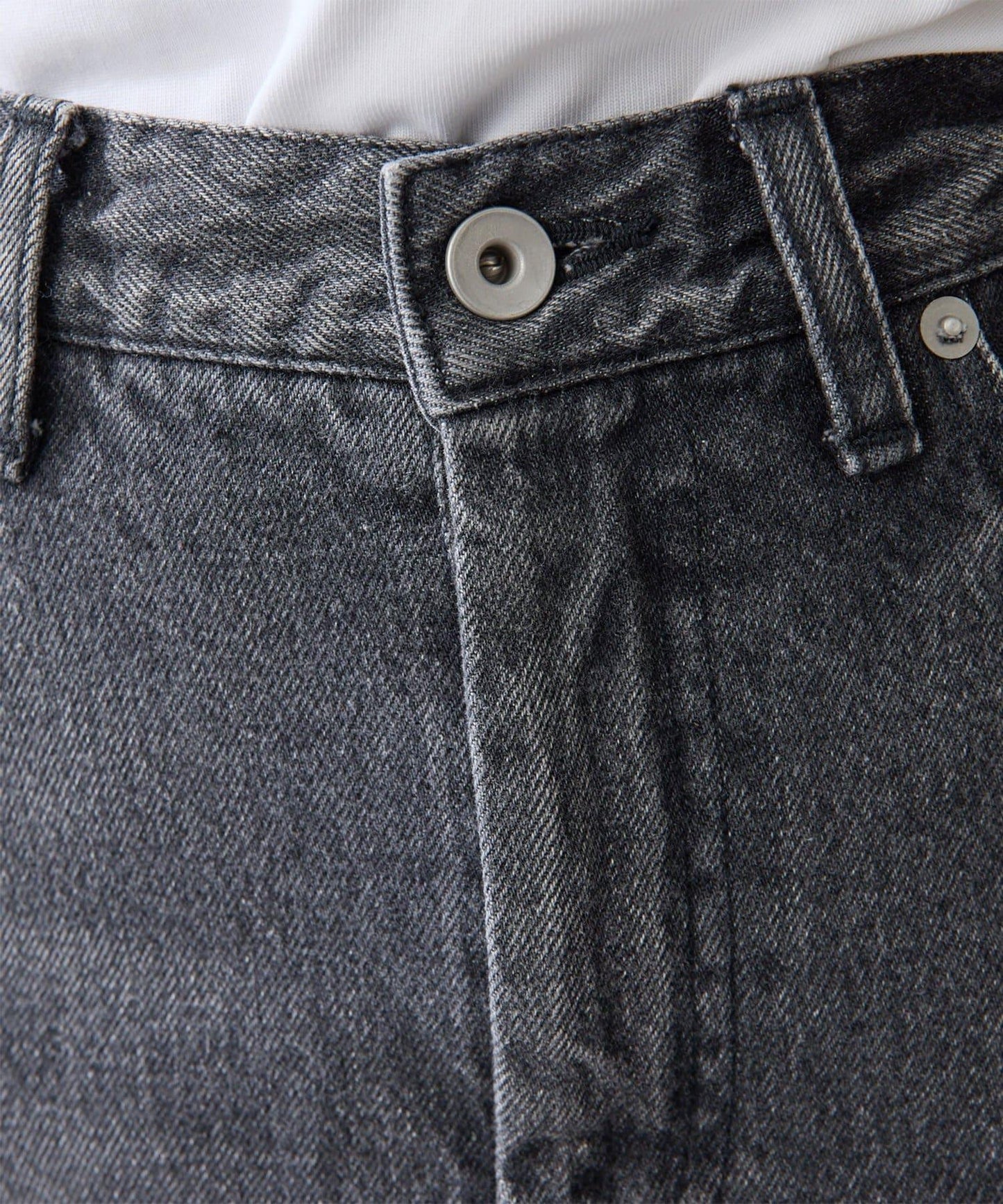 牛仔開叉半身裙