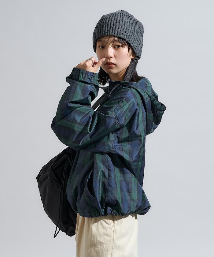 特別格紋套頭風衣