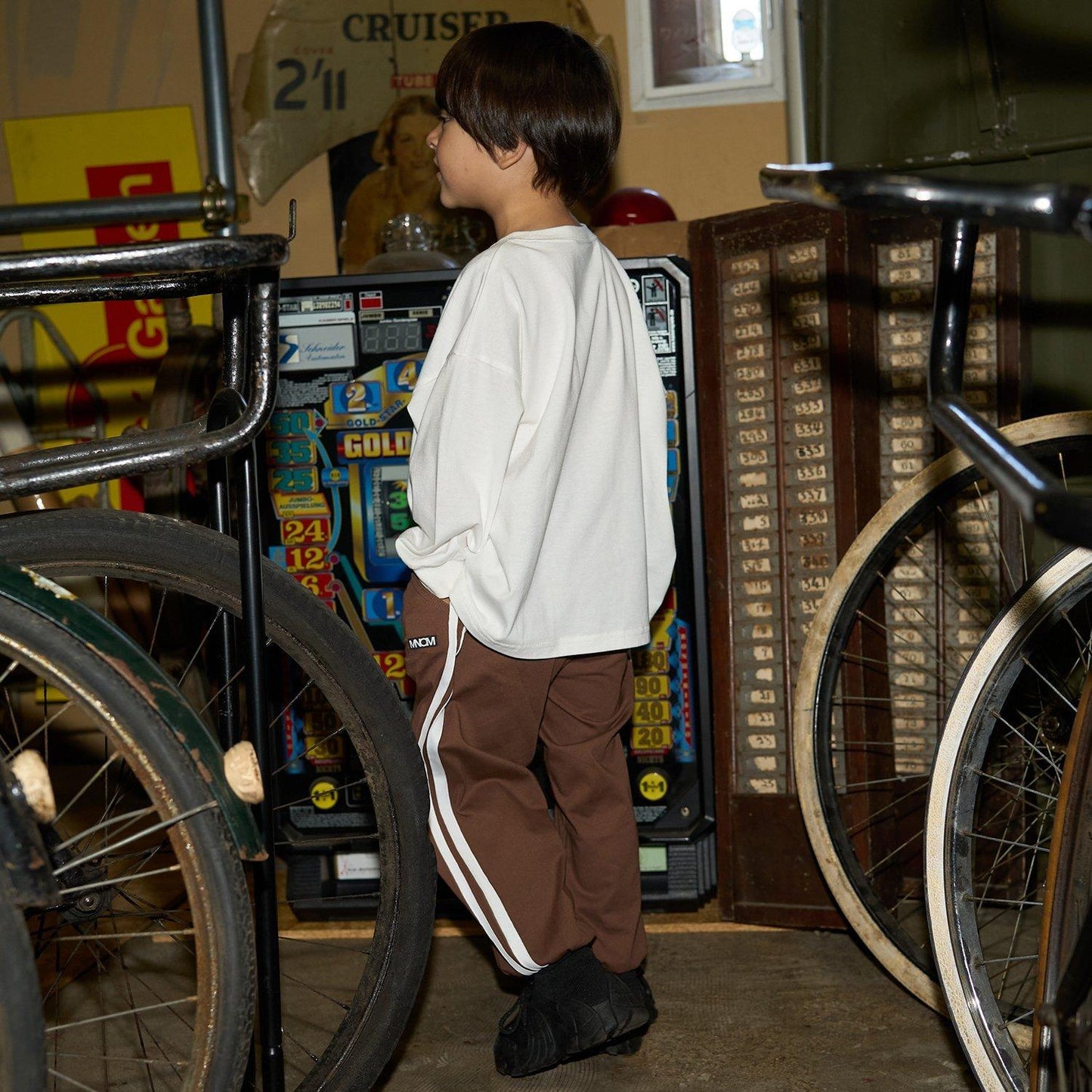 【MNCM】【舒適天竺】字母印花寬鬆T恤