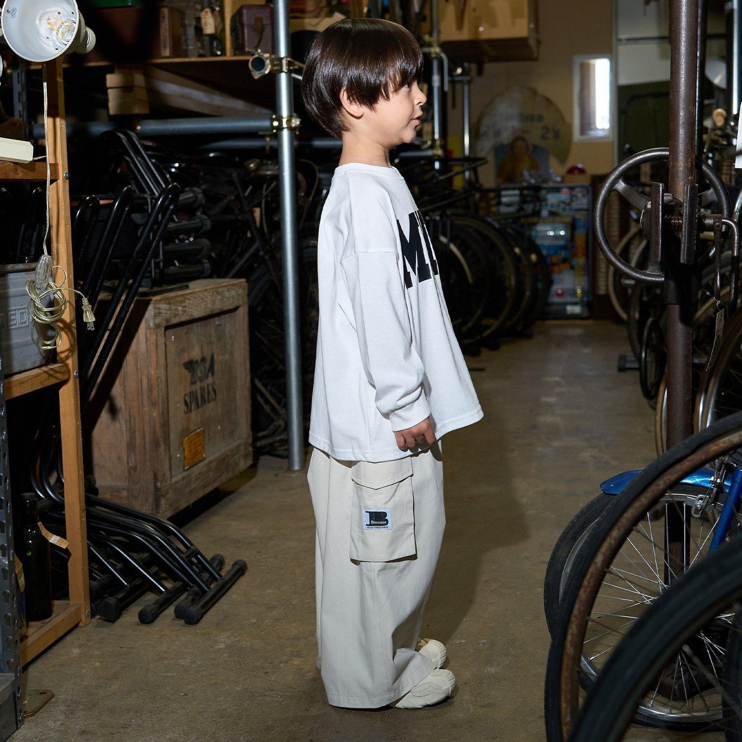 【MNCM】【舒適天竺】字母印花寬鬆T恤