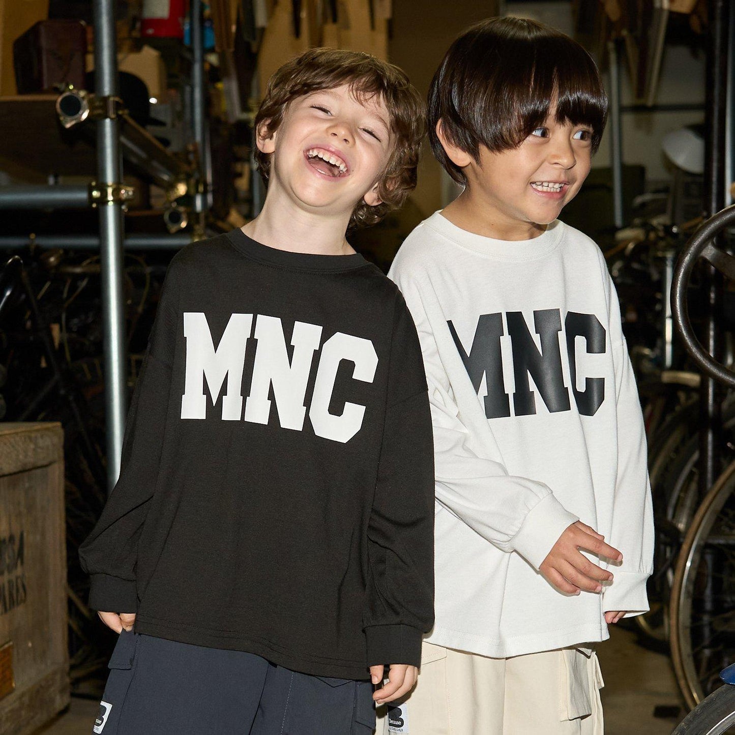 【MNCM】【舒適天竺】字母印花寬鬆T恤