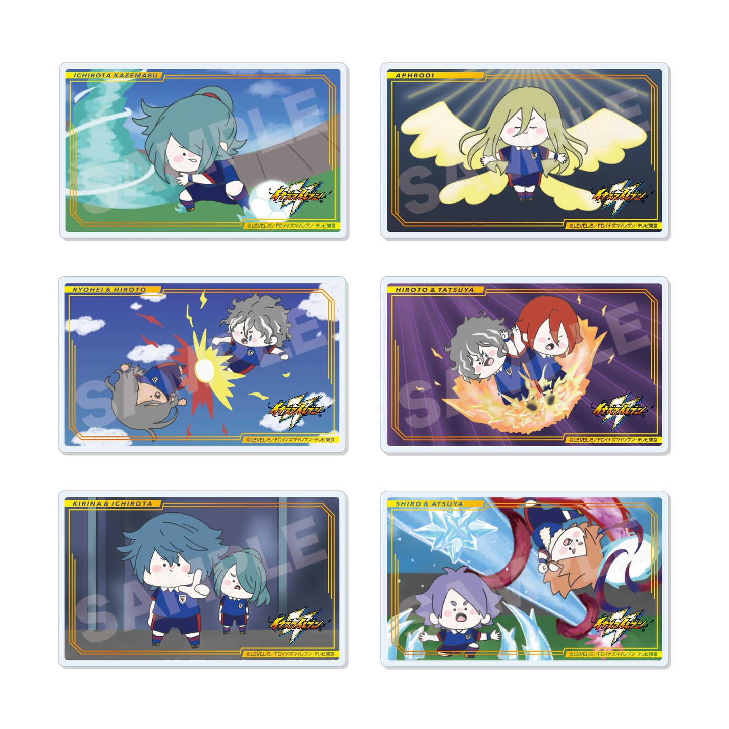 《閃電十一人》奧里昂的刻印 ちるコレ亞克力卡片 /01 全12款 【全套BOX/12個裝】