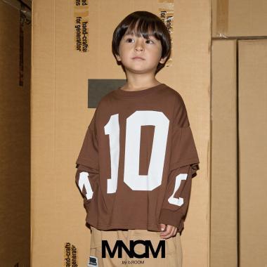 【MNCM】【正反兩穿】【舒適天竺棉】印花疊穿寬鬆T恤