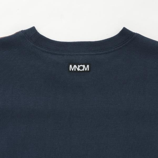 【MNCM】【舒適天竺棉】拼色寬鬆T恤