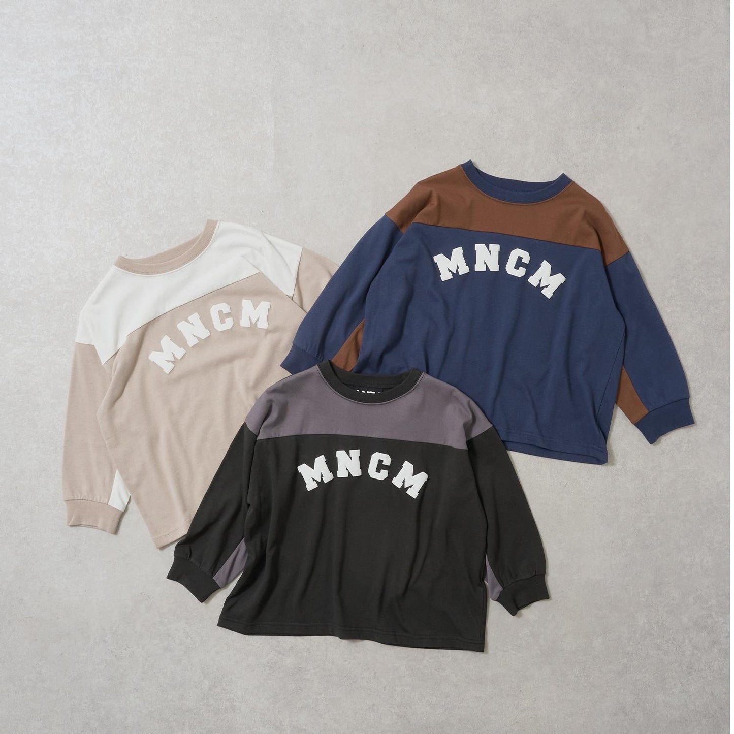 【MNCM】【舒適天竺棉】拼色寬鬆T恤