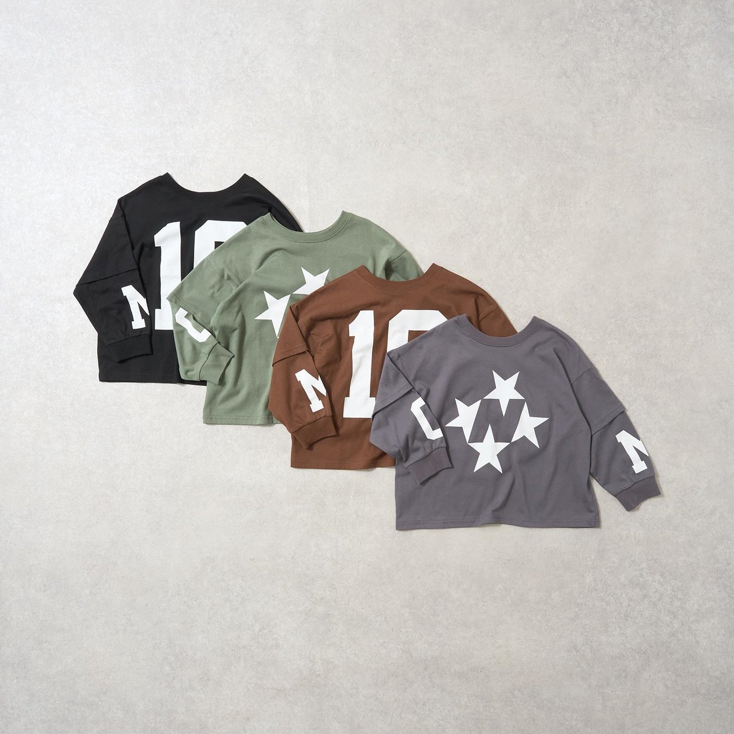 【MNCM】【正反兩穿】【舒適天竺棉】印花疊穿寬鬆T恤