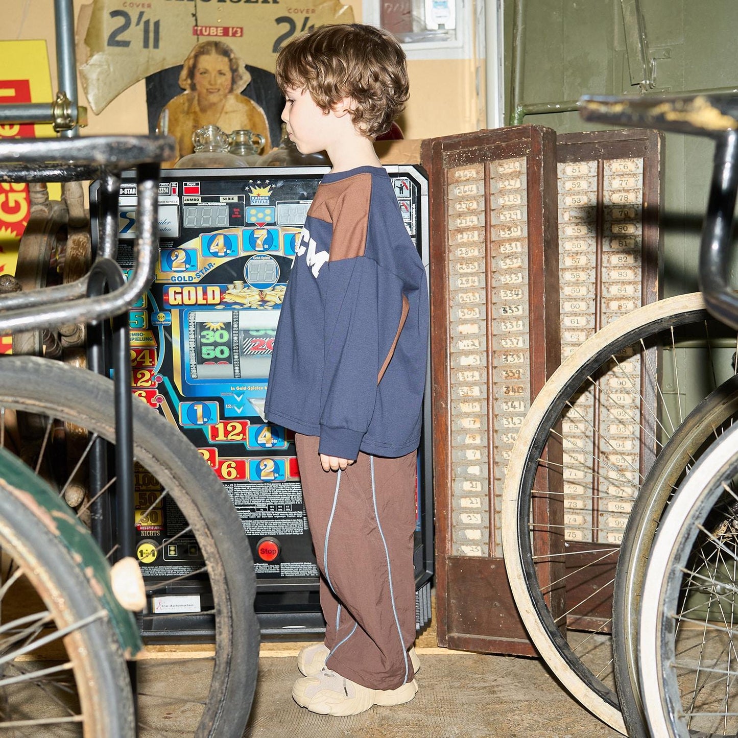 【MNCM】【舒適天竺棉】拼色寬鬆T恤