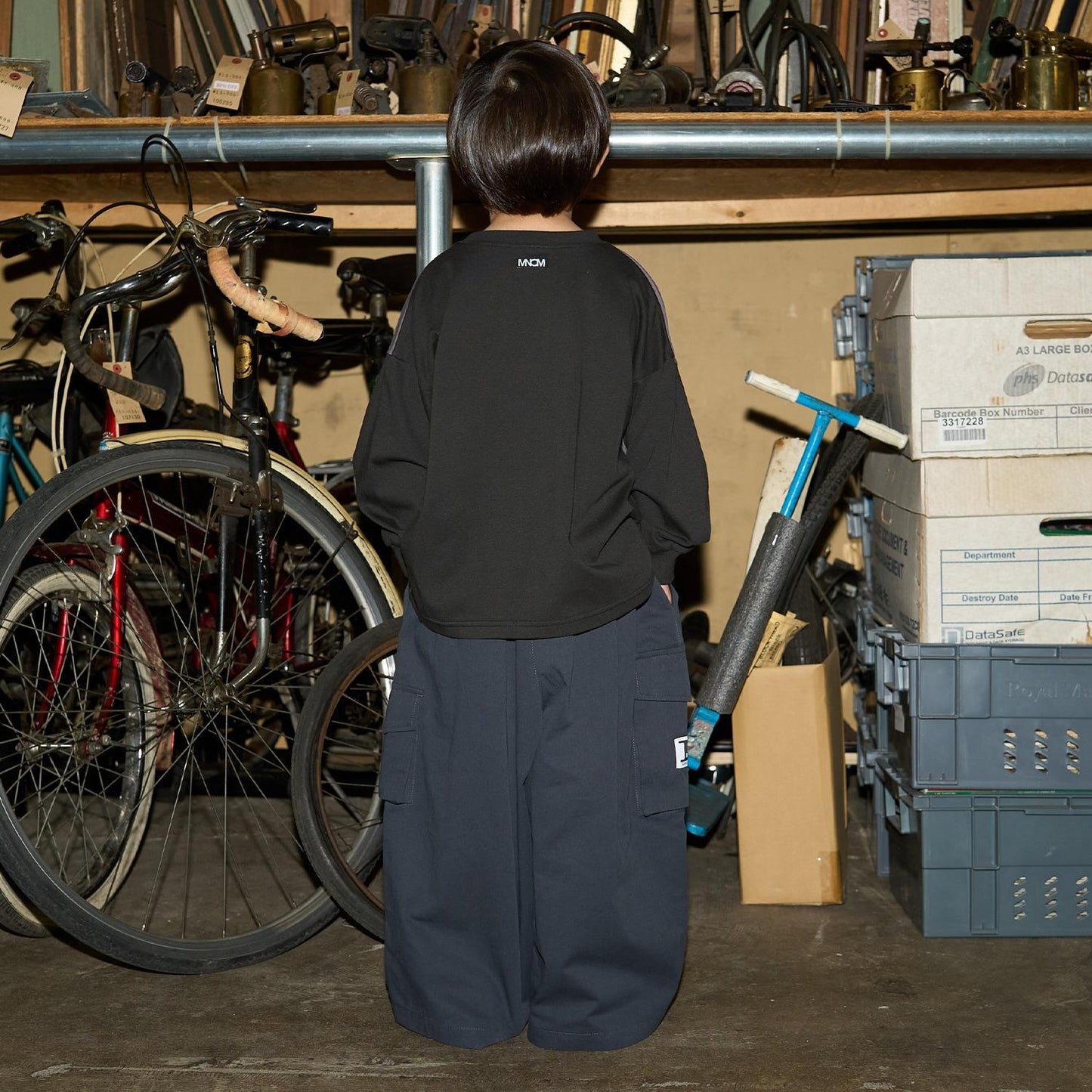 【MNCM】【舒適天竺棉】拼色寬鬆T恤