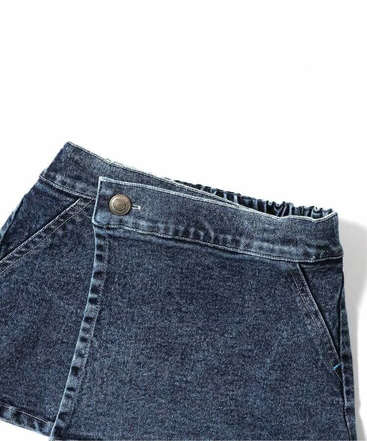 I'm Jelly!化學水洗牛仔裙褲套裝 10分長度