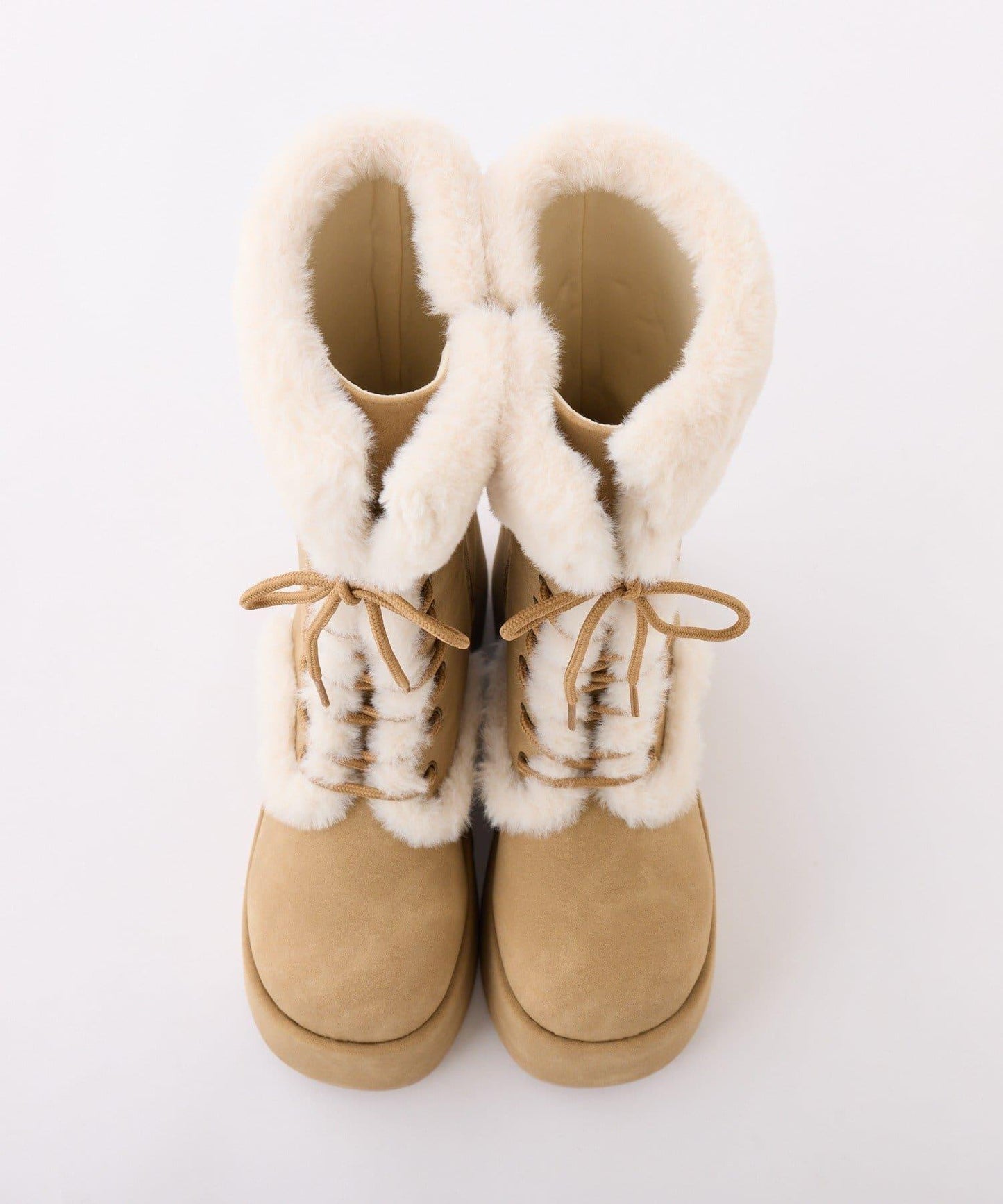 【PremiumOrder】減重3公斤繫帶羊羔絨靴