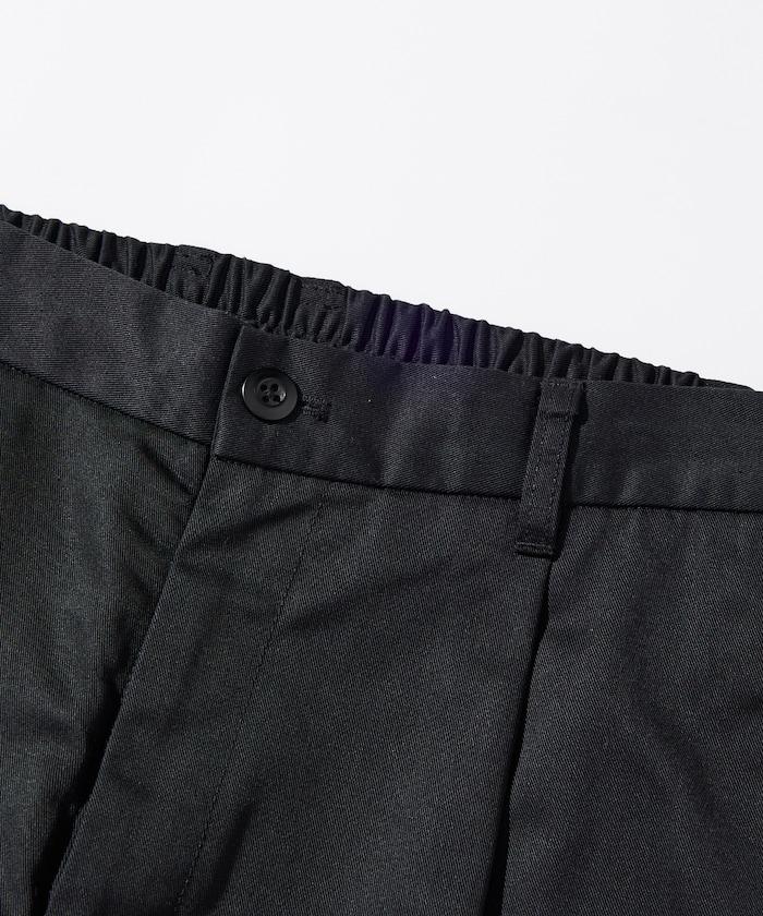 寬鬆版型斜紋打褶錐形褲