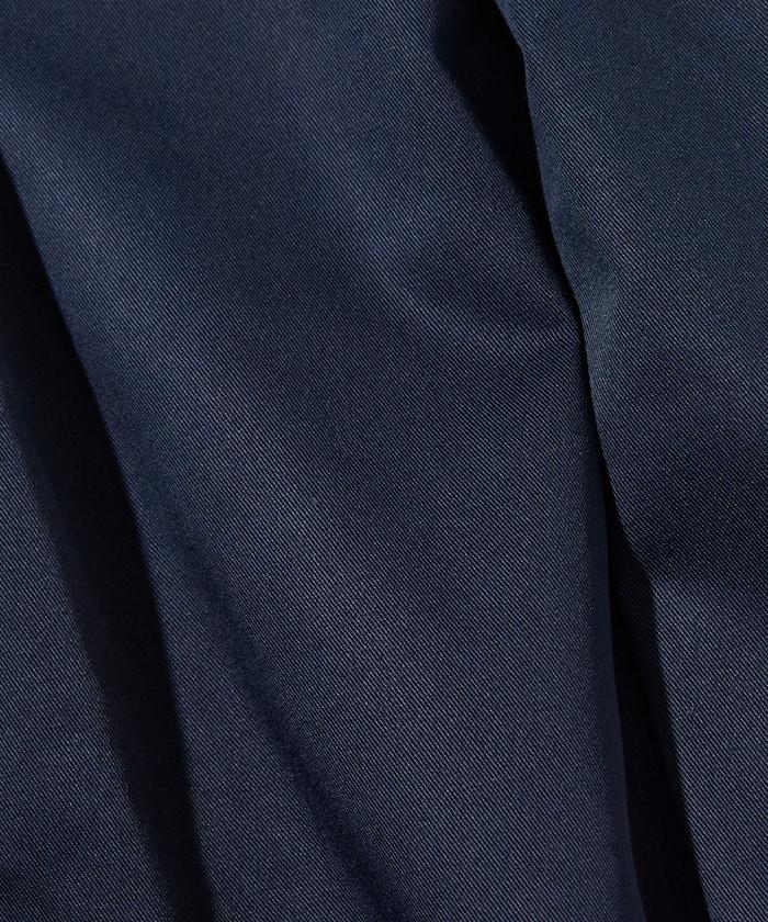 寬鬆版型斜紋打褶錐形褲