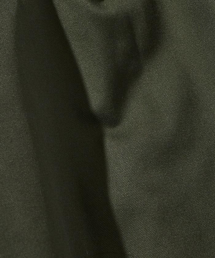 寬鬆版型斜紋打褶錐形褲