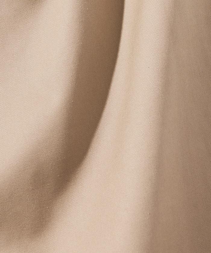 寬鬆版型斜紋打褶錐形褲