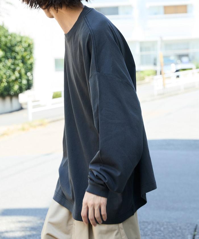 寬鬆版型 單點刺繡 圓領 長袖T恤