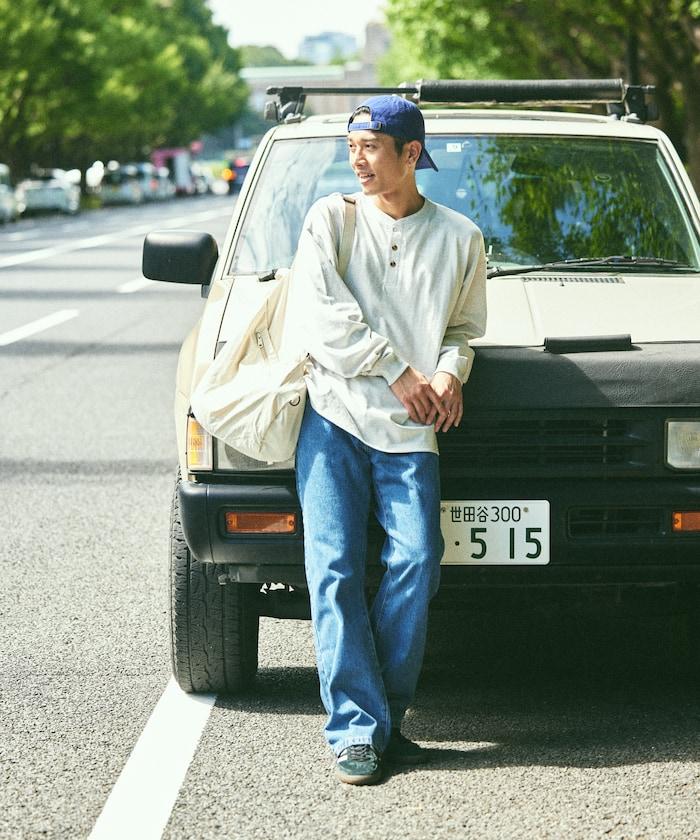 9盎司重磅寬鬆版型亨利領長袖T恤/重磅/長袖T恤