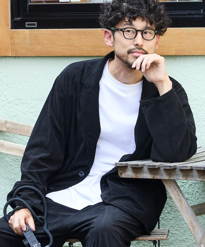 寬鬆版型燈芯絨套裝 / 西裝外套 / 寬腿褲