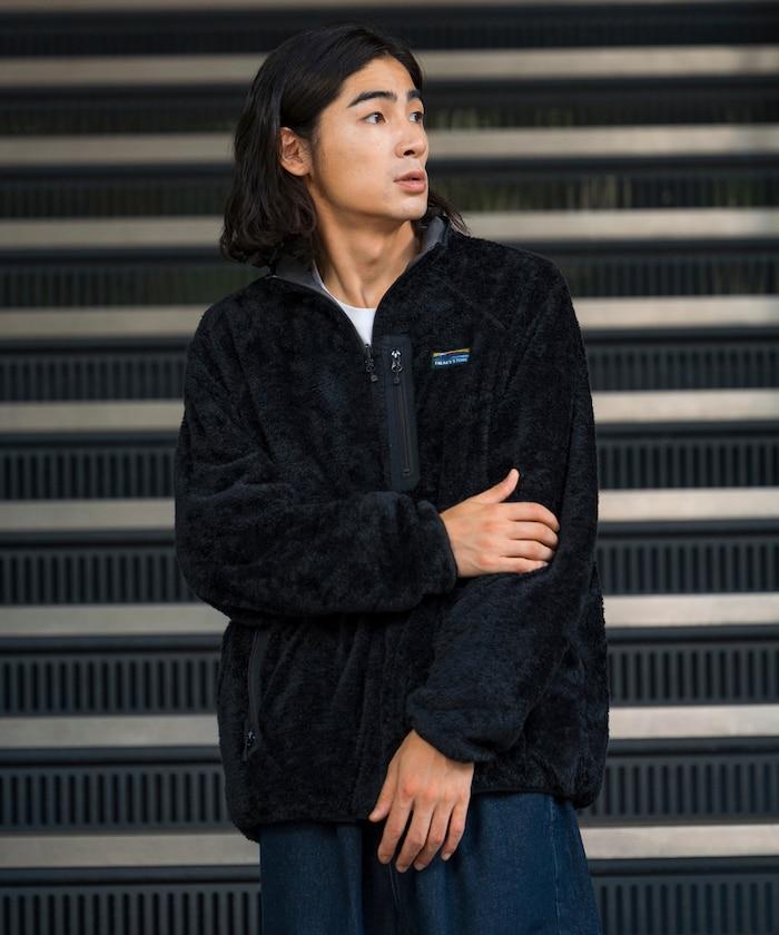 寬鬆版型尼龍羊羔絨可雙面穿夾克
