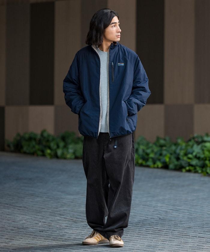 寬鬆版型尼龍羊羔絨可雙面穿夾克