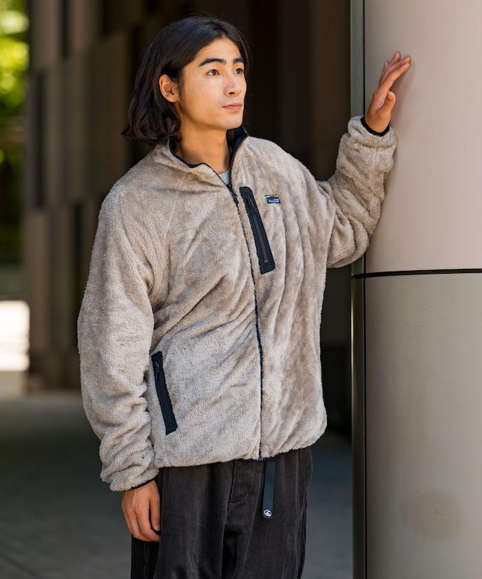寬鬆版型尼龍羊羔絨可雙面穿夾克