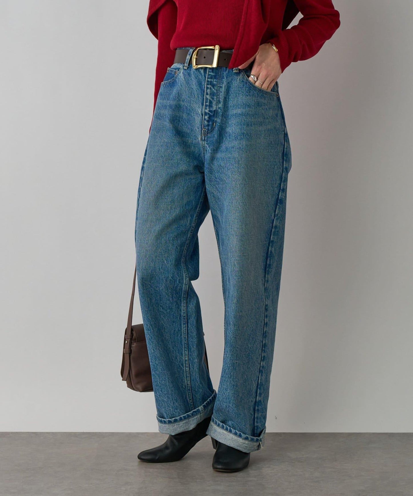 【MONN.:.(モン)】岡山直筒牛仔褲