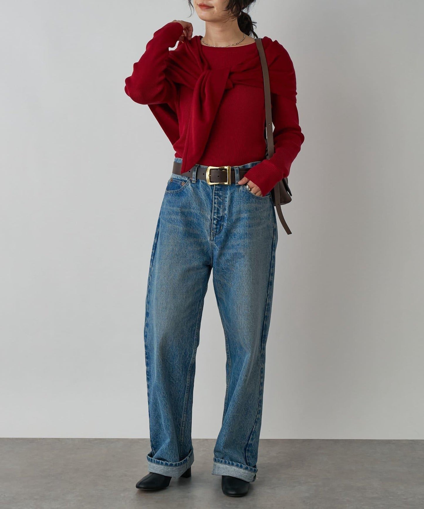 【MONN.:.(モン)】岡山直筒牛仔褲