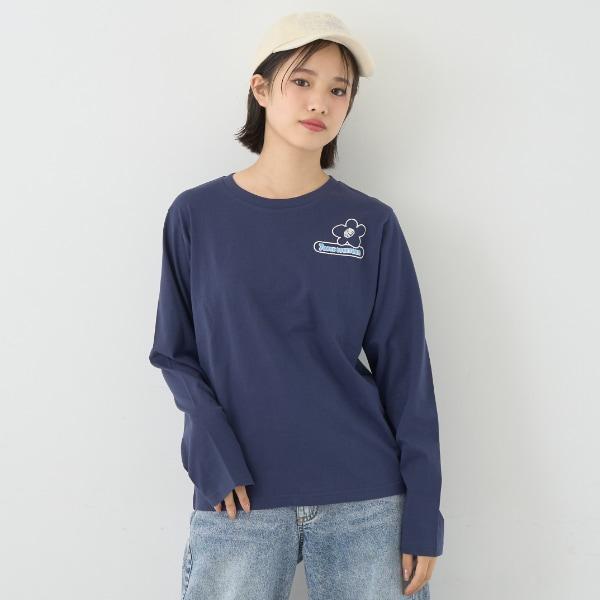 【7days】花卉標誌長袖T恤