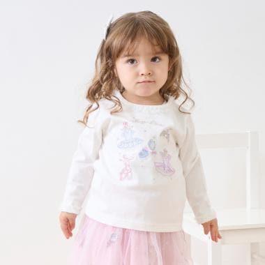 芭蕾刺繡長袖T恤