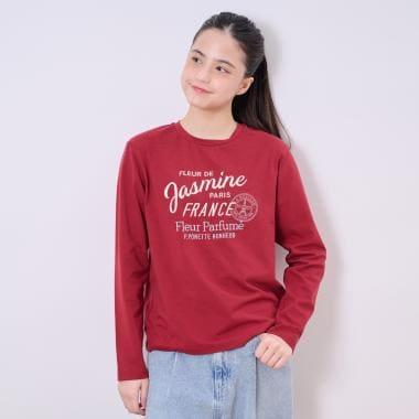 【GOOD PRICE】埃菲爾鐵塔徽章長袖T恤