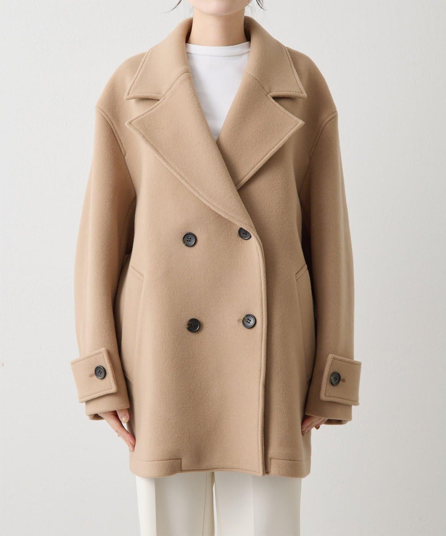 【THE PAUSE】中長款P型大衣