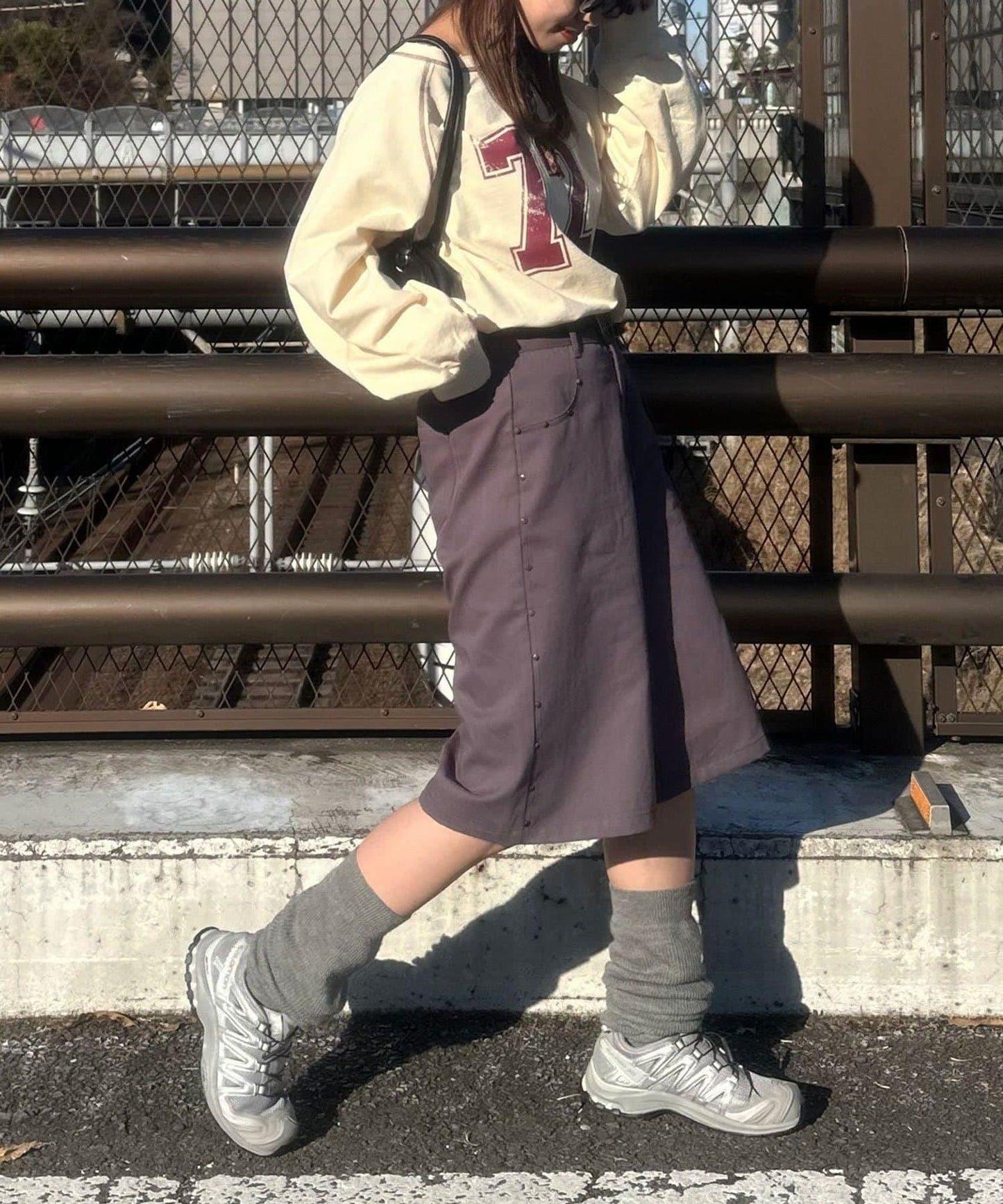 項圈套裝編號拼色袖衛衣