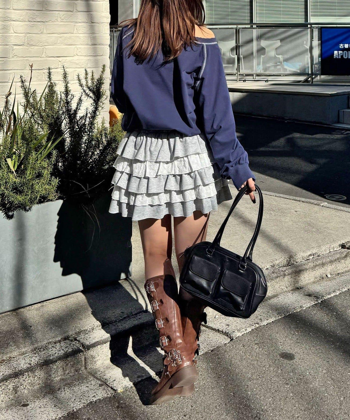 項圈套裝編號拼色袖衛衣