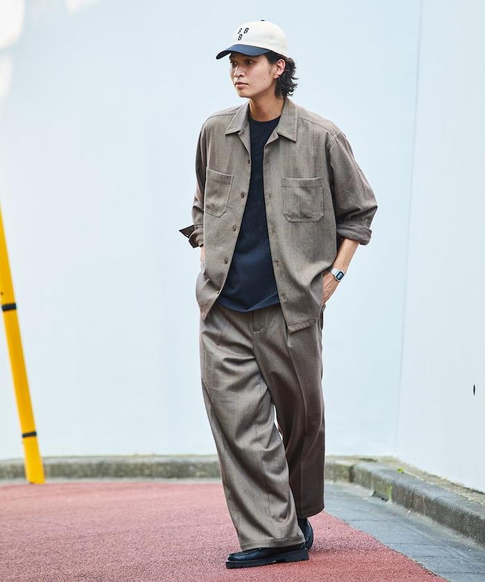 寬鬆版長袖工裝襯衫夾克