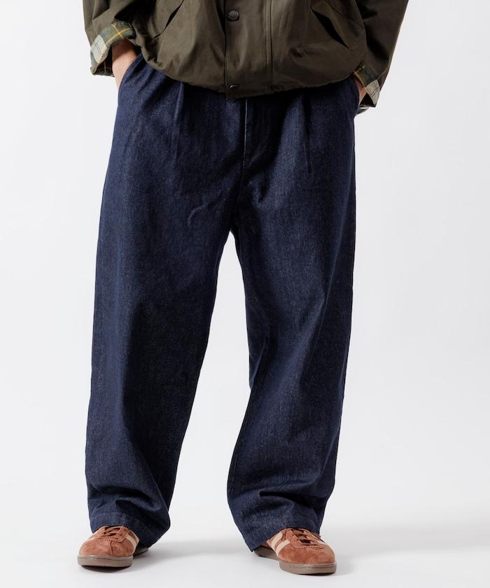 寬鬆錐形牛仔休閒長褲