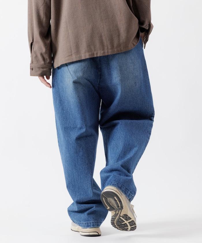 寬鬆錐形牛仔休閒長褲