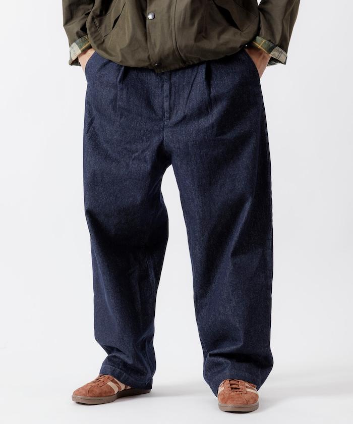 寬鬆錐形牛仔休閒長褲