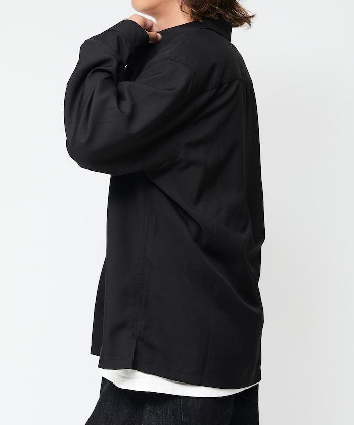 寬鬆版長袖工裝襯衫夾克