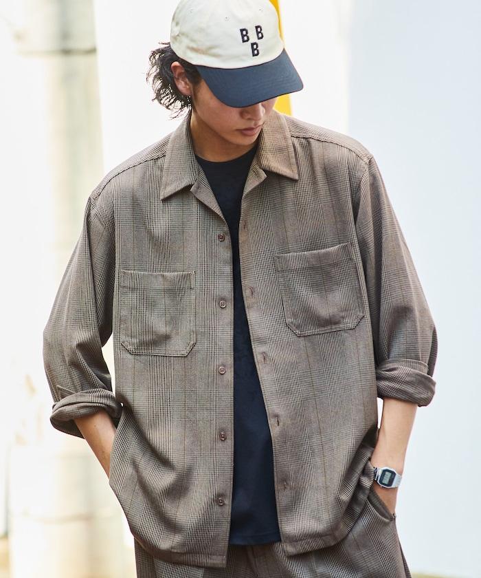 寬鬆版長袖工裝襯衫夾克